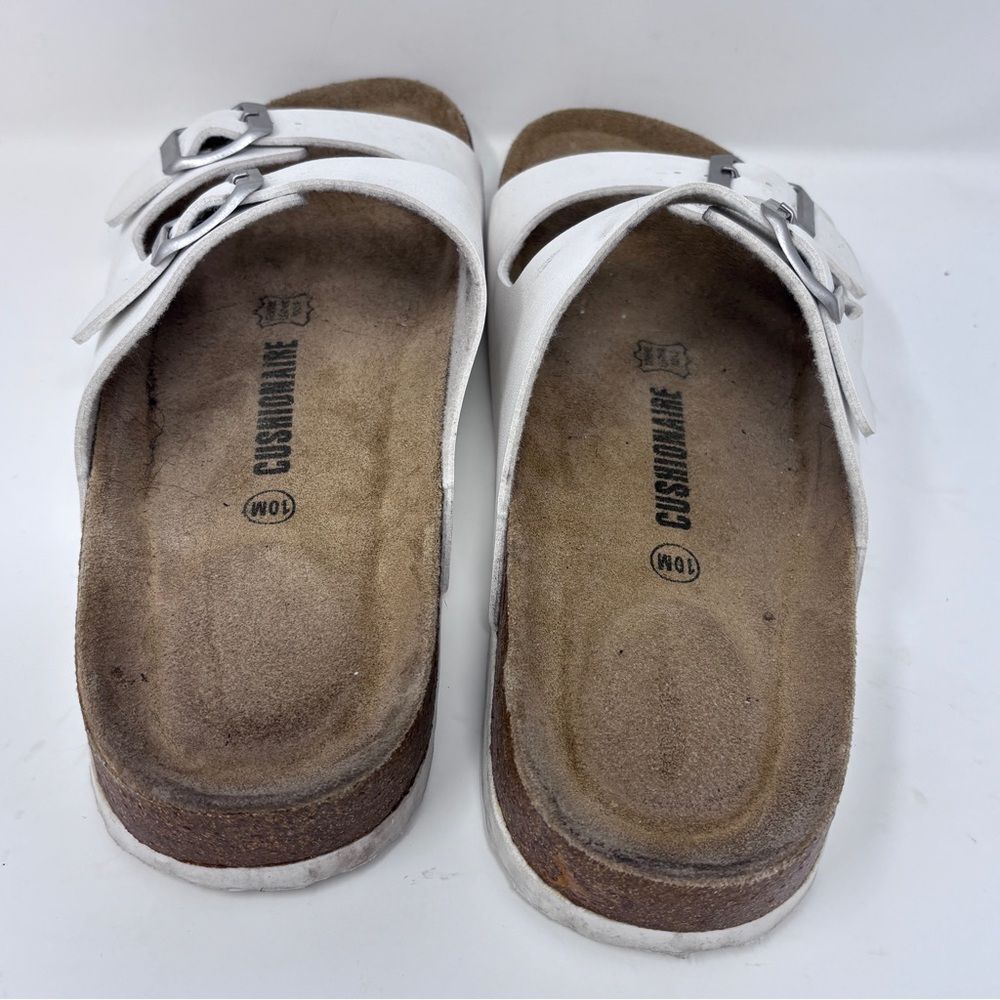 Cushionaire Lane White Leather Sandals - Size 10M - Gently Used, with Box - Picture 8 of 9